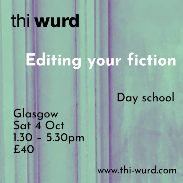 Editing Your Fiction (in-person day school place)